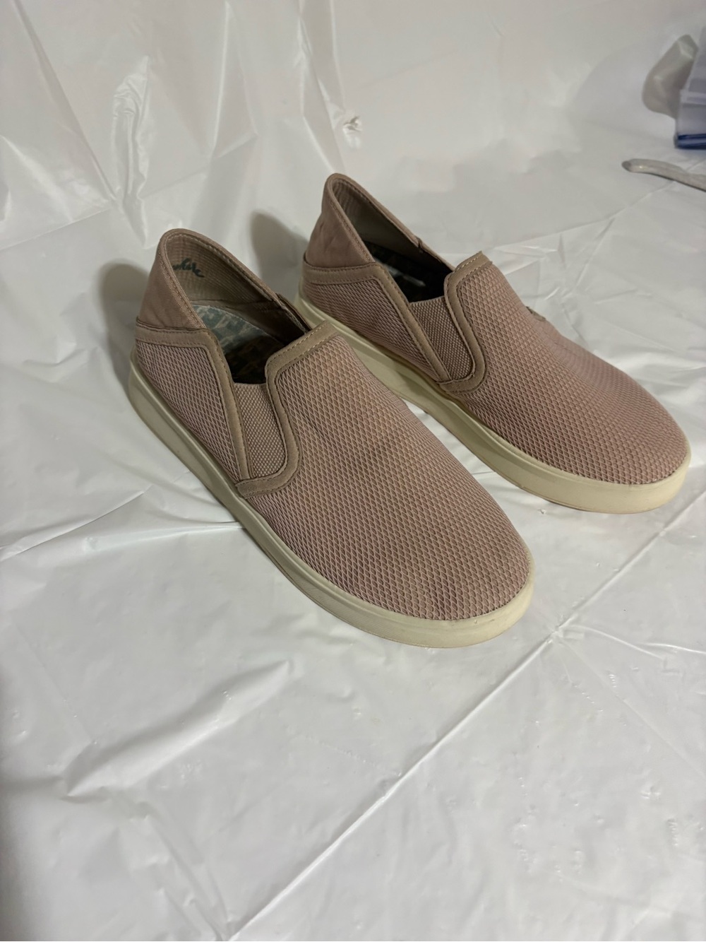 OluKai Women's Slip-On Sneakers in Blush Pink